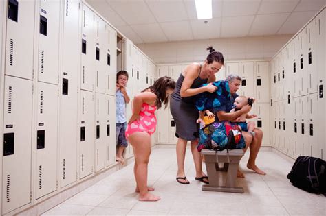 The changing rooms are cramped stalls, about as wide as public toilet stalls, but a little bit longer to accommodate a small shower behind a fabric curtain. Mum sparks debate after branding dad 'inappropriate' for ...