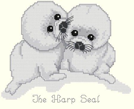 Each additional pattern ships for free. The Harp Seal by Gloria & Pat | Cross stitch animals ...