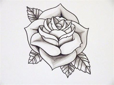 A stunning rose design that can fit easily behind the ear. Tattos | Rose Tattoo Outline | Plug & Piercing | Tattoo ...