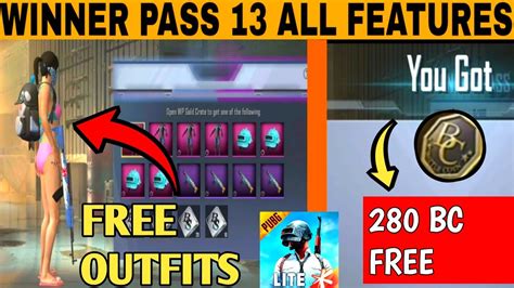 Do you know there has a way to get those items for free using pubg redeem codes? PUBG MOBILE LITE WINNER PASS 13 ALL FEATURES | HOW TO GET ...