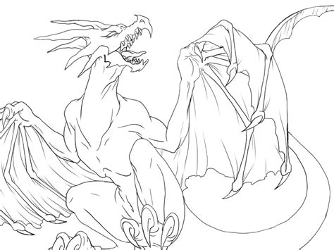 Others may even have horns growing all over their bodies. Dragon Outline Drawing at GetDrawings.com | Free for ...