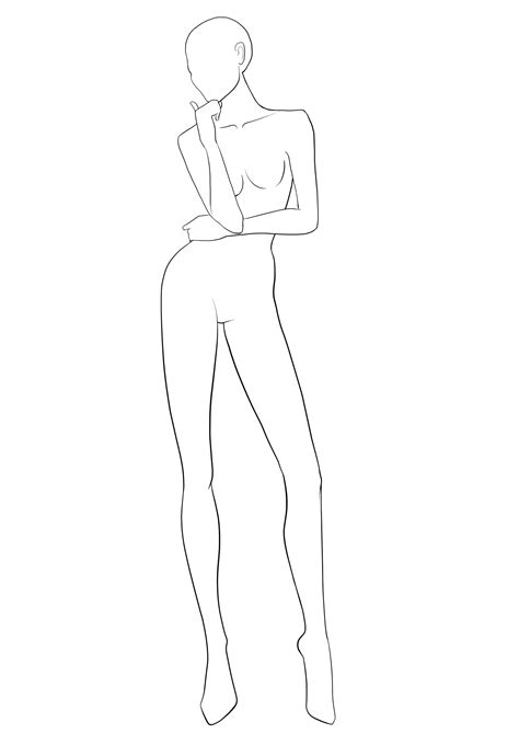 Fashion illustration pt.1 (front & 3/4th view!) 2 yıl önce. FREE Fashion Templates & Croquis | I Draw Fashion ...