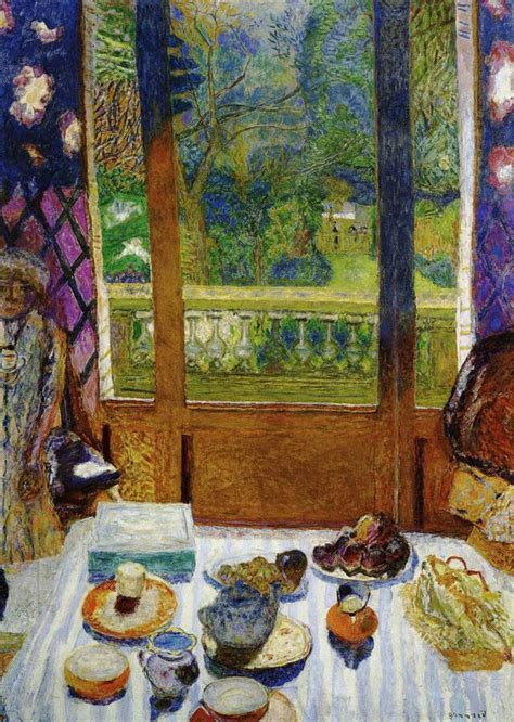 It's an expectation, a yearning, a feeling that says that the now, what is happening for me right now, is not quite enough.… Pierre Bonnard - Dining Room Overlooking the Garden (The ...