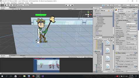 Now, when we start the game, we will have a static camera that only starts following the character once we exit the camzone we created. Custom shaped 3D colliders and hitboxes for sprites in 2 ...