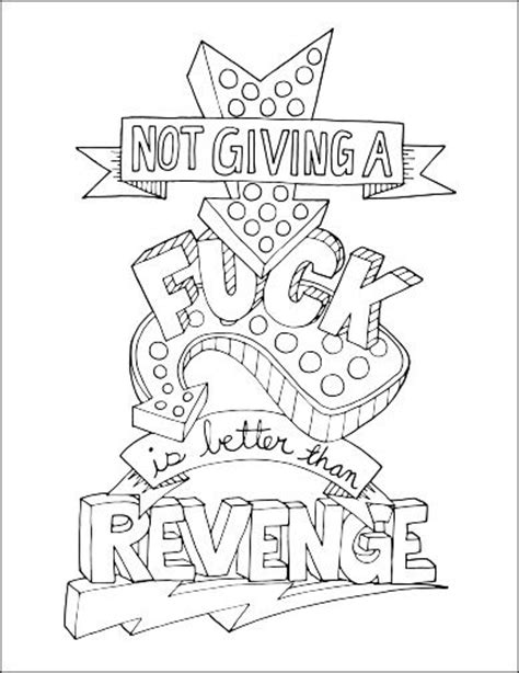 5 quote coloring pages to color and relax. FREE Printable Coloring Pages for Adults with Swear Words ...