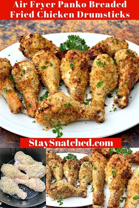 I also spray them with oil and turn them over halfway through the cooking time. Air Fryer Panko Breaded Fried Chicken Drumsticks (Legs) is ...