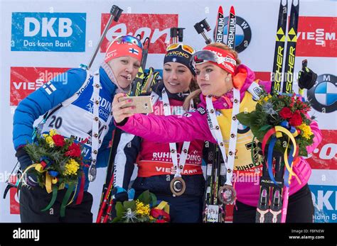 Second-placed Kaisa Makarainen of Finnland (l-r), first-placed Stock Photo, Royalty Free Image 