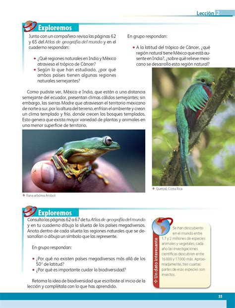 Libro de geografia actividades 6 grado pdf es uno de los libros de ccc revisados aquí. Geografía Sexto grado 2020-2021 - Página 55 de 201 ...