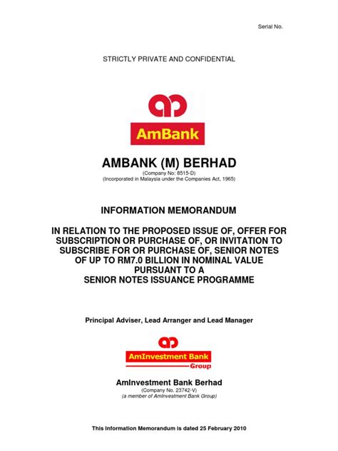 Head on over to the ocbc rawang branch today to enjoy higher promotional fixed deposit rates. Ambank Info Meno | Financial Transaction | Conflict Of ...