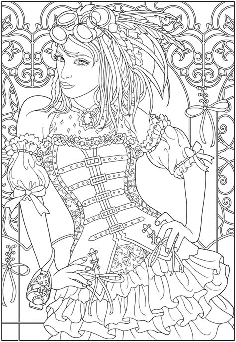 The also inserted to coloring pages archive. Welcome to Dover Publications | Steampunk coloring ...