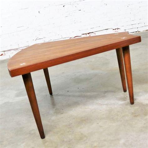 4.3 out of 5 stars. Walnut Wedge Shape End Table Attributed to Merton Gershun ...