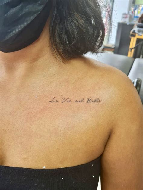 French Tattoo Quotes, French Word Tattoos, Small Quote Tattoos, Love ...