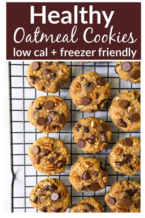 Line 2 baking sheets with parchment paper. Healthy Oatmeal Cookies | Healthy oatmeal cookies, Low ...