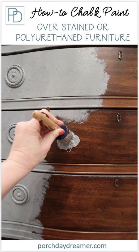 Can i use chalk paint to paint over an interior wall that has already been painted? Yes! You Can Use Chalk Paint Over Stain in 2020 | Chalk ...