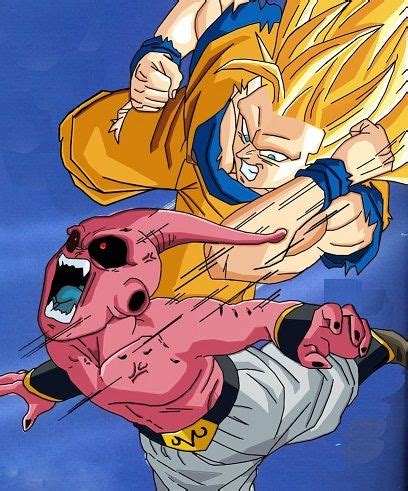 Majin buu, which is the weakest of the buus, is a bit higher than goku ssj3 form. goku vs kid buu - Google Search | Personajes de dragon ...