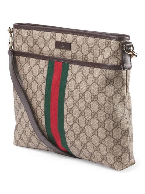 Find gucci italy from a vast selection of magazines. Made In Italy Canvas Leather Logo Crossbody - Crossbody ...
