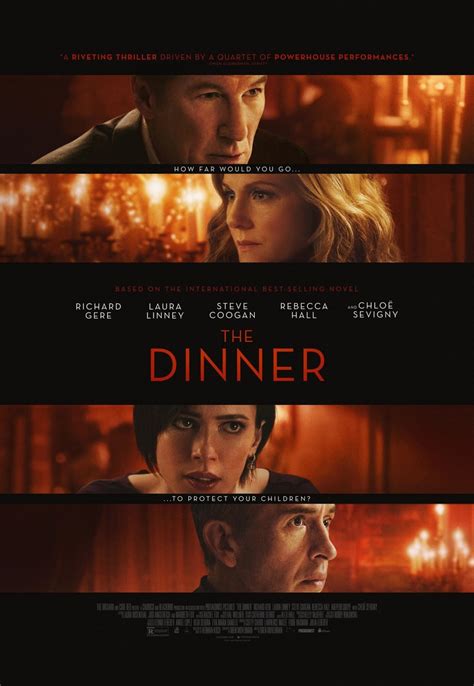 A budding playwright and his wife attend a dinner party hosted by wealthy, cultural elites, who have promised to bankroll the writer's latest play to broadway, but, in fact, have darker designs in mind for the couple. The Dinner DVD Release Date August 8, 2017