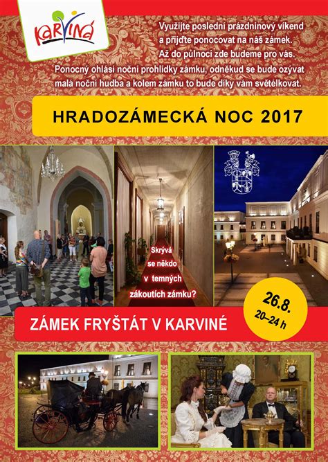 Открыть страницу «hradozámecká noc» на facebook. HRADOZÁMECKÁ NOC 2017 - Zámek Fryštát