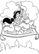 Aladdin holding the magic lamp pdf link. Aladdin coloring pages | Free Coloring Pages