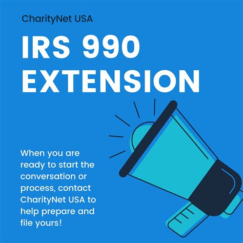 Individual taxpayers who need additional time to file beyond the may 17 deadline can request a filing extension until oct. IRS 990 Extension - CharityNet USA