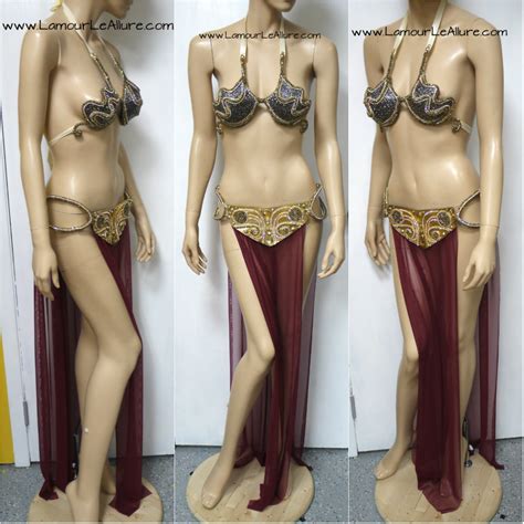 In leia's case, she was the princess of the rebellion, a in legends, after she was dressed in her slave outfit, jabba sent leia up to boba fett's quarters to entertain him. Star Wars Princess Leia Slave Diamond Samba Cage Bra ...