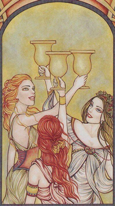 Check spelling or type a new query. Card of the Day - 3 of Cups - Saturday, December 15, 2018 | Tarot cards art, Tarot, Tarot art