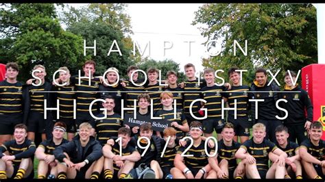 Sa rugby ceo, jurie roux, congratulated the players on their selection and wished them well for the forthcoming series. Hampton School Rugby 1st XV 2019-20 Highlights - YouTube