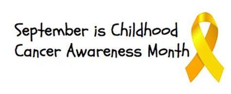 This month helps to highlight the impact of cancer on children, young people and their families. Childhood Cancer Awareness Month | Star Act | Energy and ...
