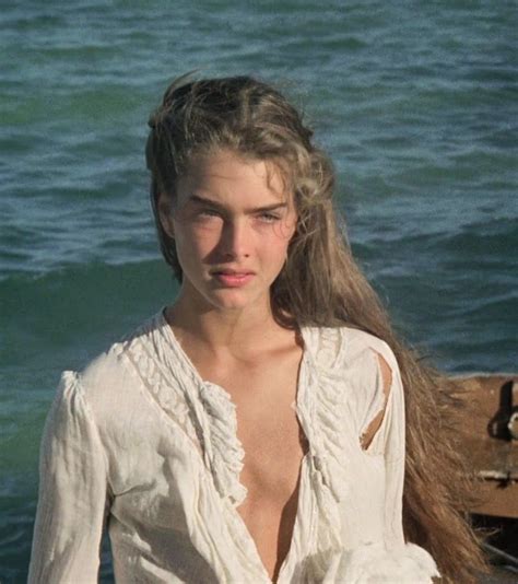 The stunning brook shields in the blue lagoon the film was controversial because it tells a story of two young children who are stranded on a paradise tropical island in the south pacific… brooke shields blue lagoon