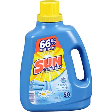 Check spelling or type a new query. Sun® Triple Clean Clean & Fresh Laundry Detergent 117 fl ...