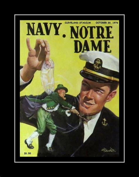 Notre dame dart board cabinet. Vintage 1976 Navy Notre Dame Football Poster, Military ...