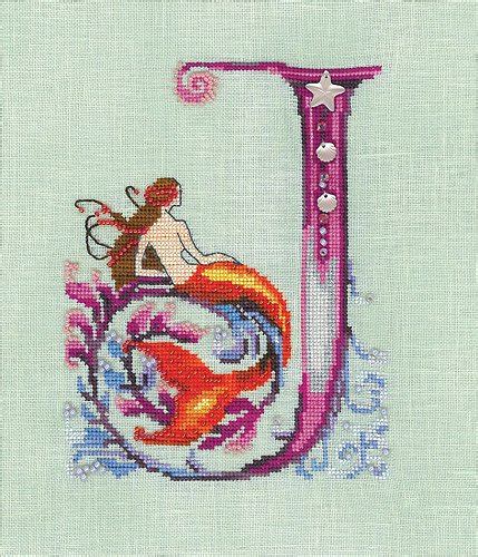 Mt 1810 is the title of this cross stitch pattern from gigi r designs that is an exclusive to stitch. Nora Corbett - Letters from Mermaids - Letter J Cross Stitch