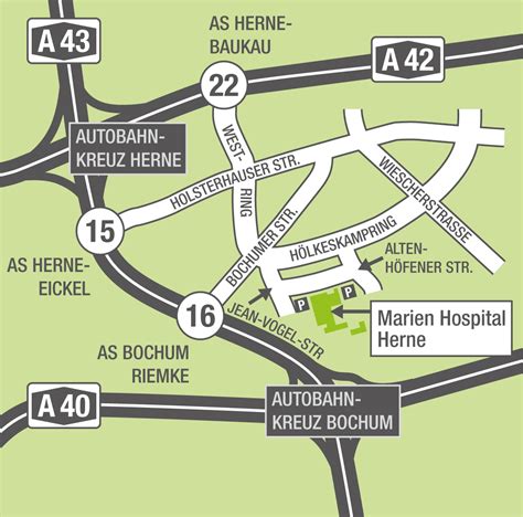 Unsere kliniken im marienhospital aachen. Marien Hospital Herne - Anfahrt
