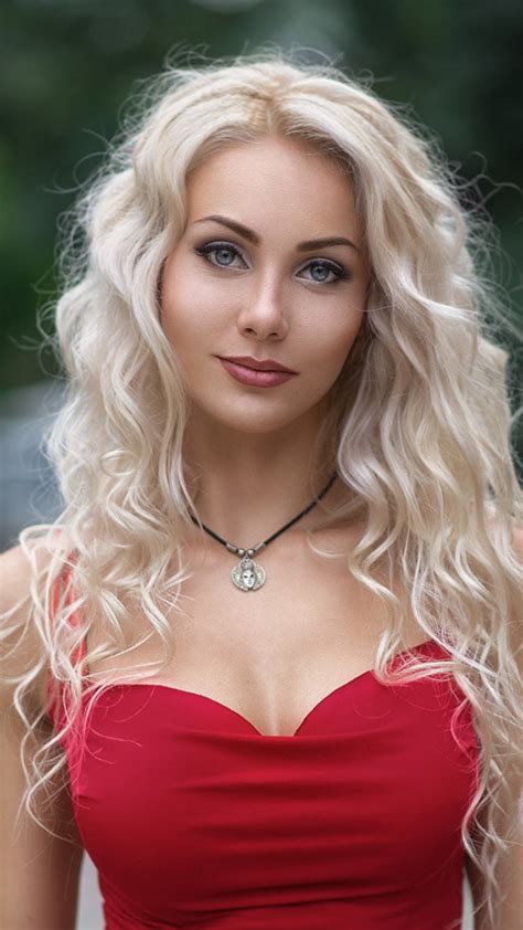 List of the most beautiful women with bleach blonde hair, including actresses, models, and musicians. Download 720x1280 wallpaper red dress, blue eyes, blonde ...