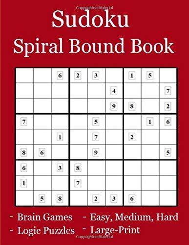 Sudoku puzzle books spiral bound. Sudoku Spiral Bound Book: 360 Cranium- Crushing Puzzles ...