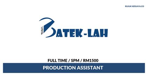 Unit perancang ekonomi negeri johor dengan ini mempelawa warganegara malaysia yang berkelayakan menyertai kami dengan mengisi jawatan kosong bahagian pentadbiran seperti tersenarai. Jawatan Kosong Terkini Batek-Lah ~ Production Assistant ...