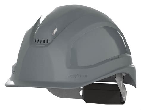 A hard hat is specified by both type and class; HEXARMOR Front Brim, Safety Helmet, Type 1, Class C ANSI ...