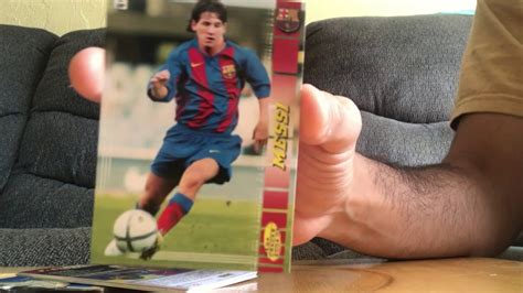 This card screams the '70s in the best way possible. 2004 Panini Megacracks Break - Lionel Messi Rookie Card ...
