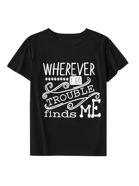 Mommy is coming in, dad please take it / mommy is coming, daddy watch out! Wholesale Mommy and Me Trouble Black T-shirt 20011122