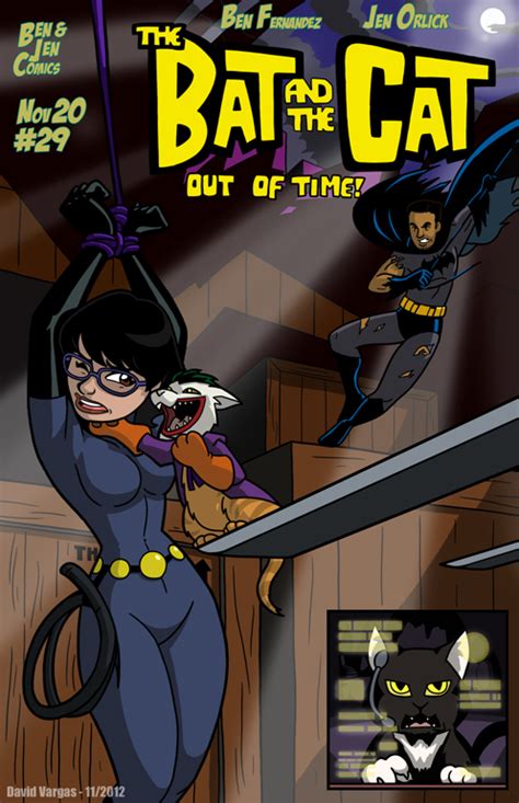 I like the art design, well done! The Bat and the Cat - Commission by LateCustomer on DeviantArt