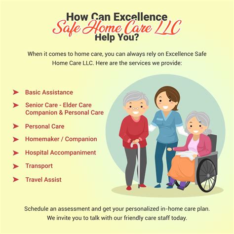 Our job as care providers is to help your loved ones live safely and confidently at home. How Can Excellence Safe Home Care LLC Help You? Visit www ...
