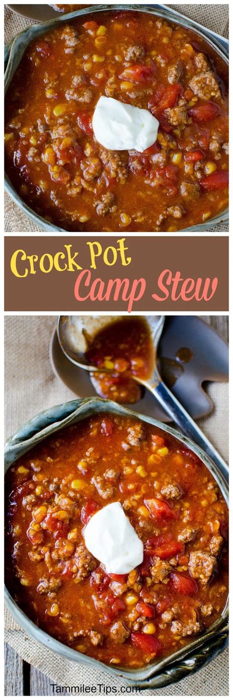 When you post a pic of the meal, please include the recipe. This crock pot camp stew recipe is the perfect comfort food for family dinners! Thick and hearty ...