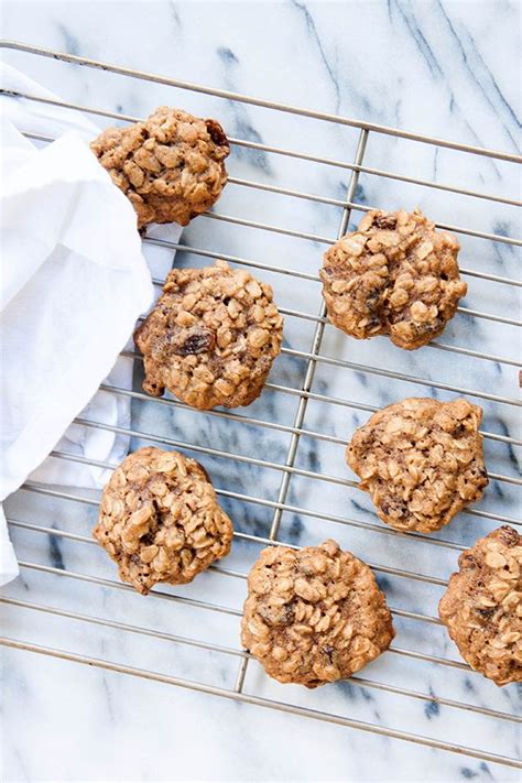 They are dropped from a spoon, filled, then topped with more dough. Chewy Oatmeal Raisin Cookies - the lovely kitchen | Recipe | Oatmeal raisin cookies chewy ...