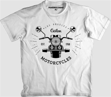 Located in grand park, los angeles, california, united states. Camisa LOS ANGELES CUSTOM MOTORCYCLES no Elo7 ...