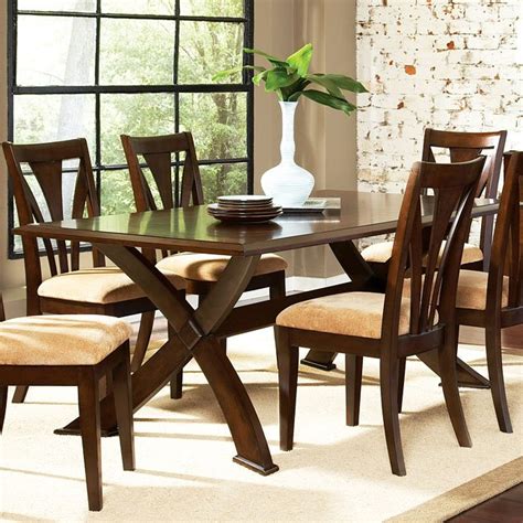 Sleek dining room chair crafted from wood. Casey Dining Room Set Steve Silver Furniture | Furniture Cart