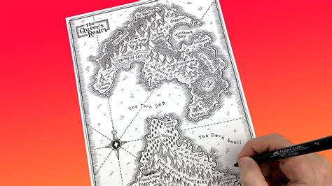 【how to draw yourself】as an anime character. How to Draw a Fantasy World Map!!! - YouTube