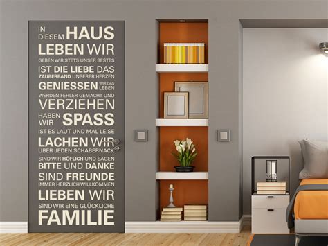 Das wandtattoo banner in diesem haus. Wandtattoo In diesem Haus leben wir | KLEBEHELD®.DE