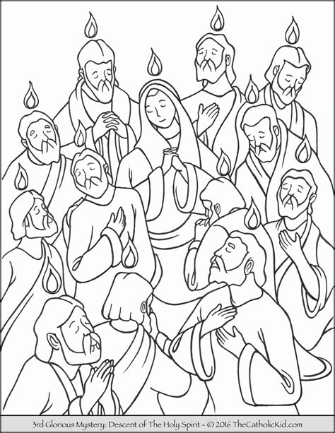 Sitting still can be hard! Rosary Coloring Page For Kids - Coloring Home