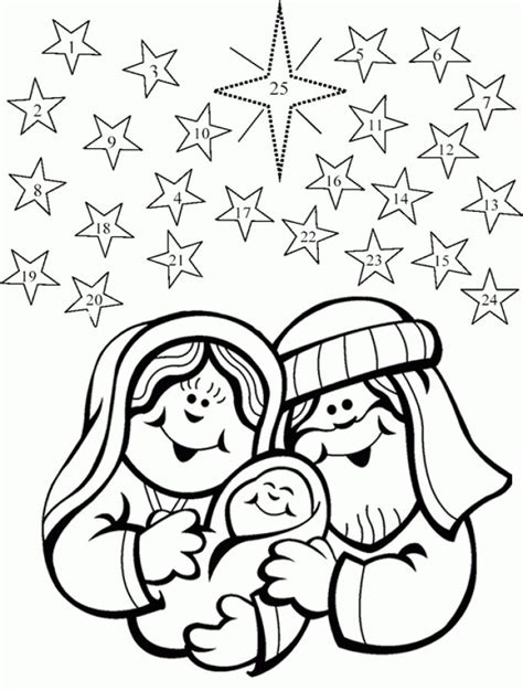 Santa coloring pages | free download on clipartmag. Coloring Advent Calendar | Nativity advent calendar ...