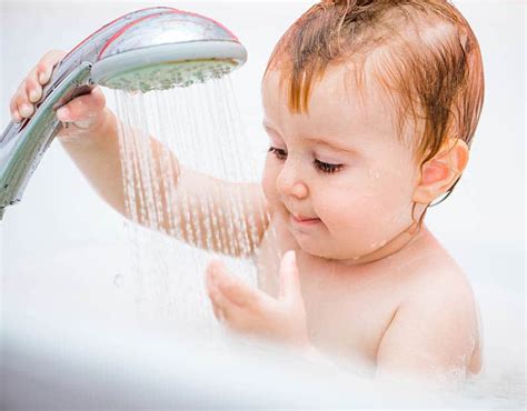 Make sure the water isn't too hot. Showering Baby: Is It Safe Or Should You Wait?